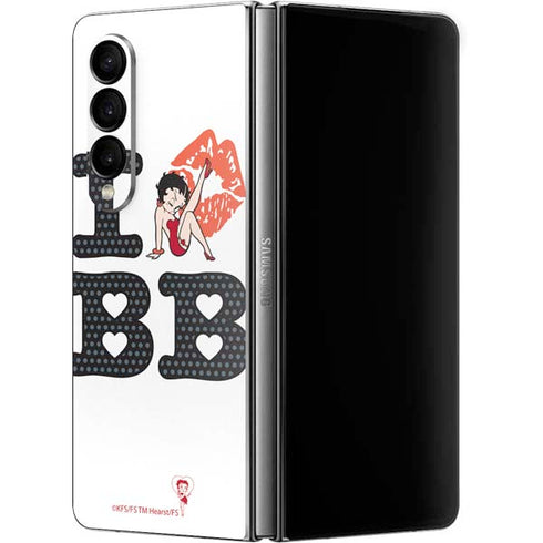 Betty Boop I Love BB Galaxy Z Fold4 5G Skin